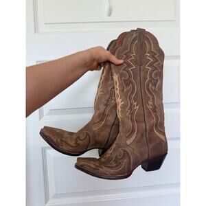 Boot Barn Real Leather Snip Toe Size 10 Cowboy Boots
